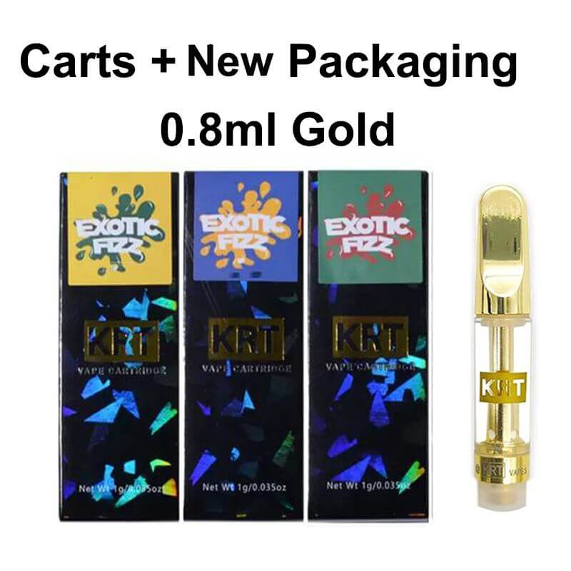 0.8ML Gold KRT Disposable THC Vape Cart Delta 8 Cartridge