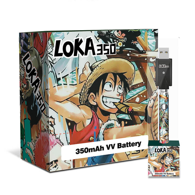 Loka 350Mah CBD Cartridge Battery Rechargeabele 510 Thread Vape Pen