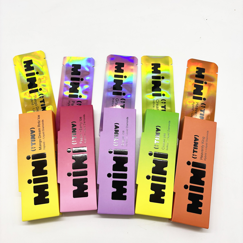 Tiny Mini 1g Disposable Vapes Refillable Delta 9 CBD Vape Pens 1000mg with Packaging