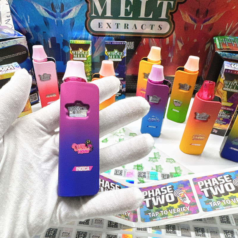 2G Whole Melt V7 Dual Chamber Flavors Cbd Oil Vape Pen Best Disposable