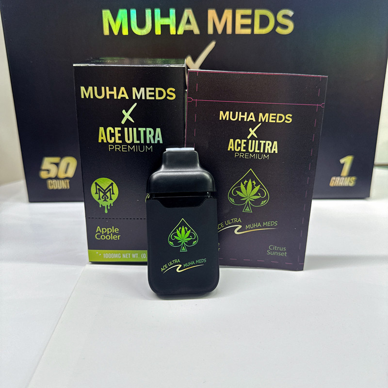 Ace Ultra X Muha Meds CBD Vape Pen Dual Chamber 0.5ML+0.5ML