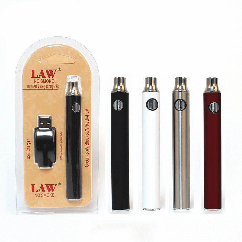 Law Vape Battery Rechargeable Electronic Vape Pen CBD Cartridge Vaporizer Pen