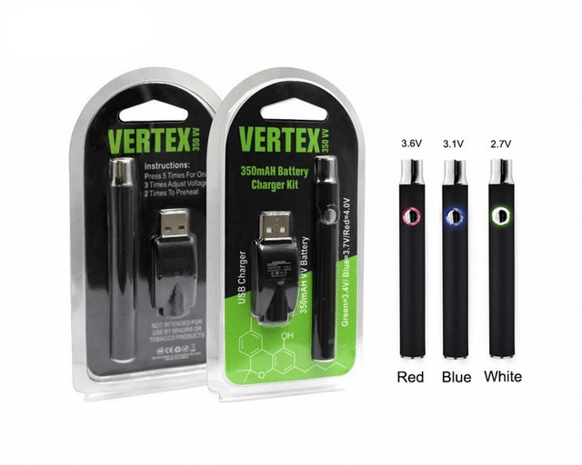 Vertex 510 CBD Vape Pen Battery 350Mah Cartridge Vaporizer Pen