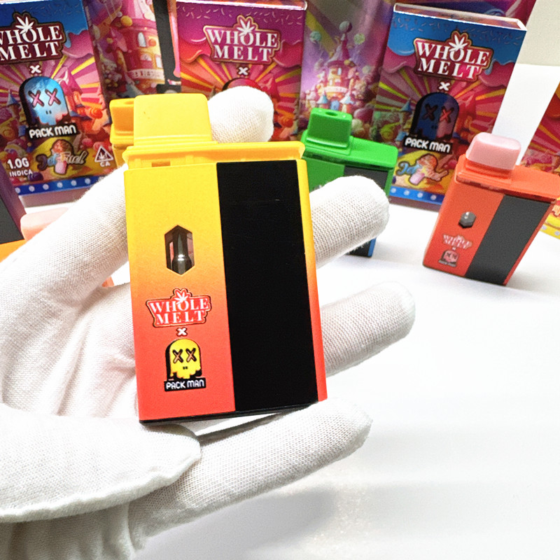 1000MG Wholemelt X Packman Live Resin 1G Empty Cbd Vape Disposables