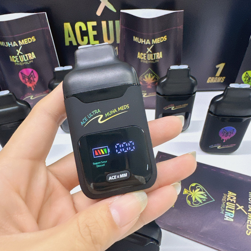 Ace Ultra X Muha Meds CBD Vape Pen Dual Chamber 0.5ML+0.5ML