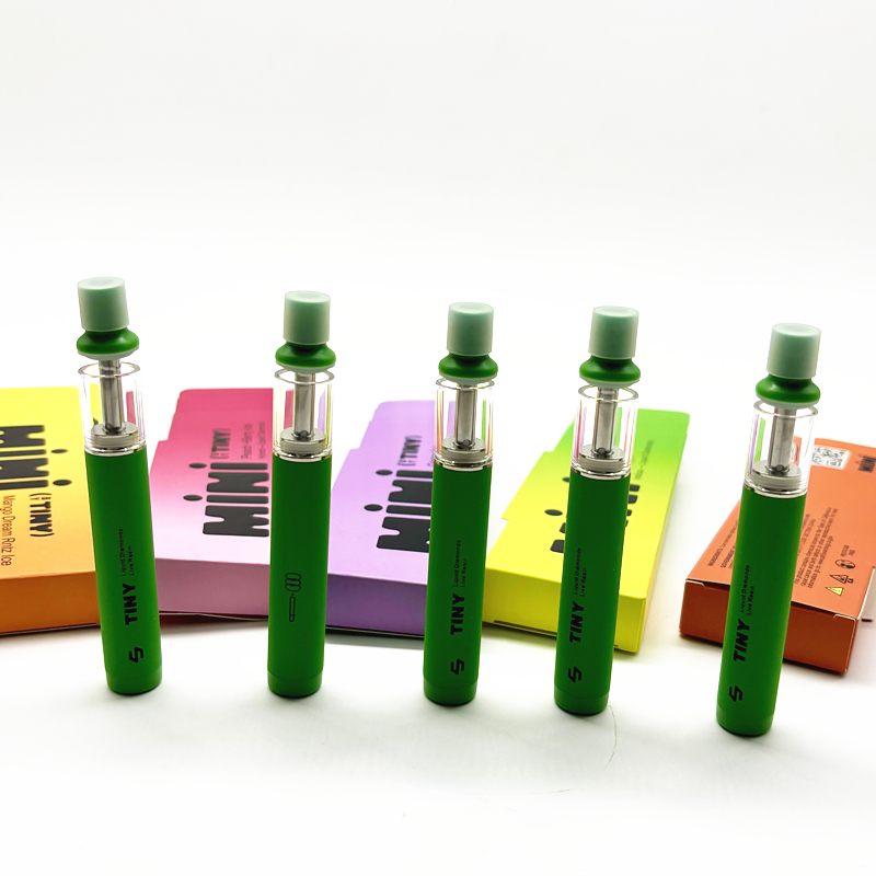 Tiny Mini 1g Disposable Vapes Refillable Delta 9 CBD Vape Pens 1000mg with Packaging