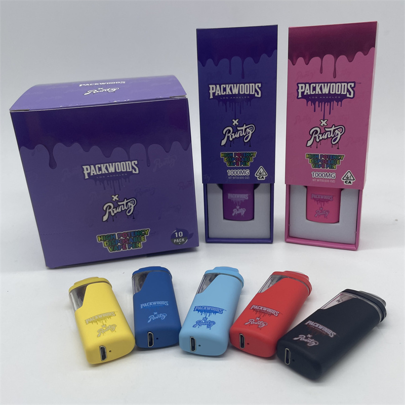 Packwoods Runtz 1ml Cbd Vape Starter Kit Rechargeable Disposable Vape Pen