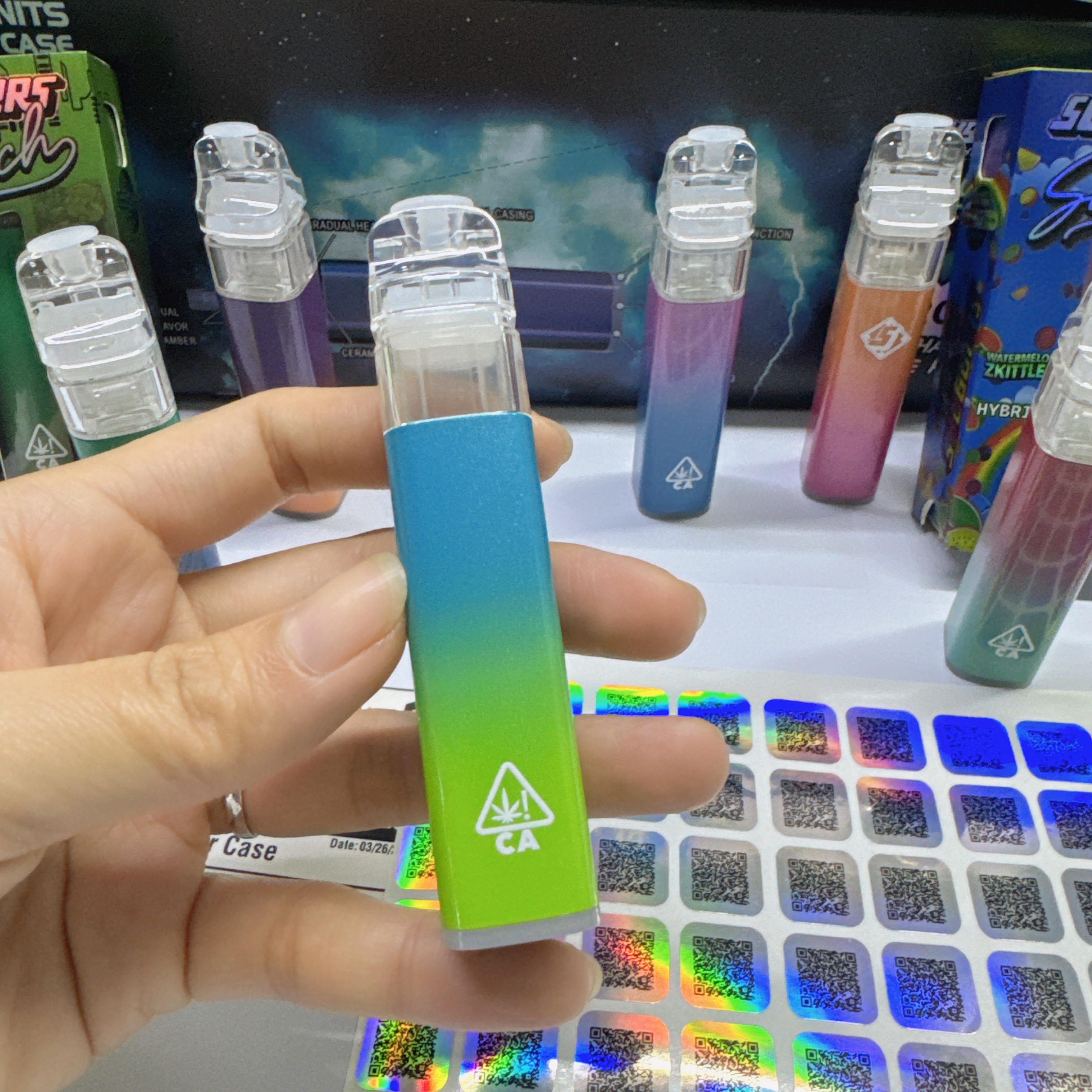 Sluggers Hit Switch Vape 2g Disposable Dual Flavors Empty Cbd Vape Pen 2000mg