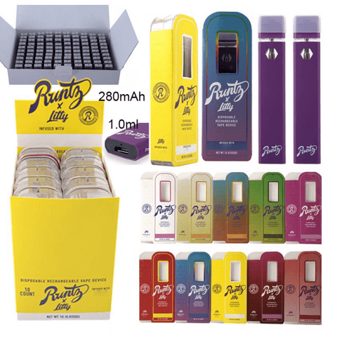 Runtz Litty HHCP Disposable Vape Pod 1ML THC CBD Pen Battery