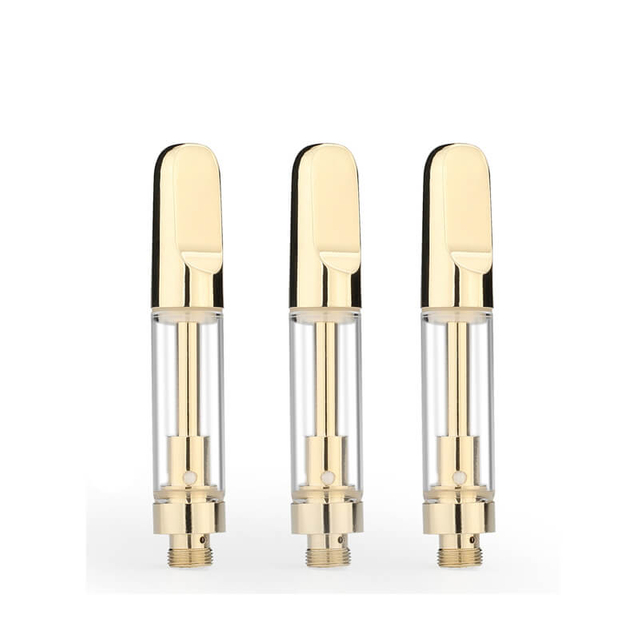 Gold Ccell Cartridge 0.5ML 1.0ML 510 Glass CBD Oil Vape Cartridge