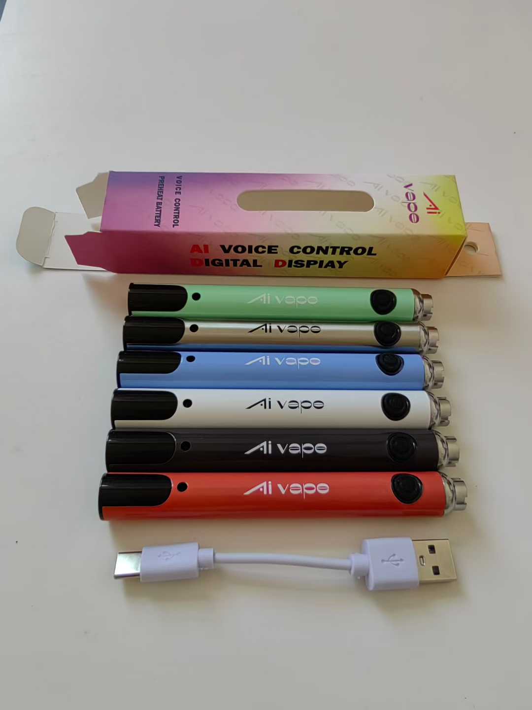 2025 Ai Voice Control Digital Display 510 CBD Vape Battery