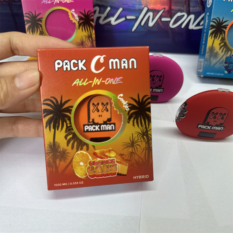 1 Gram Packman X Cookies Empty Disposable CBD Oils Vape Pen for Live Resin Oils 1000MG