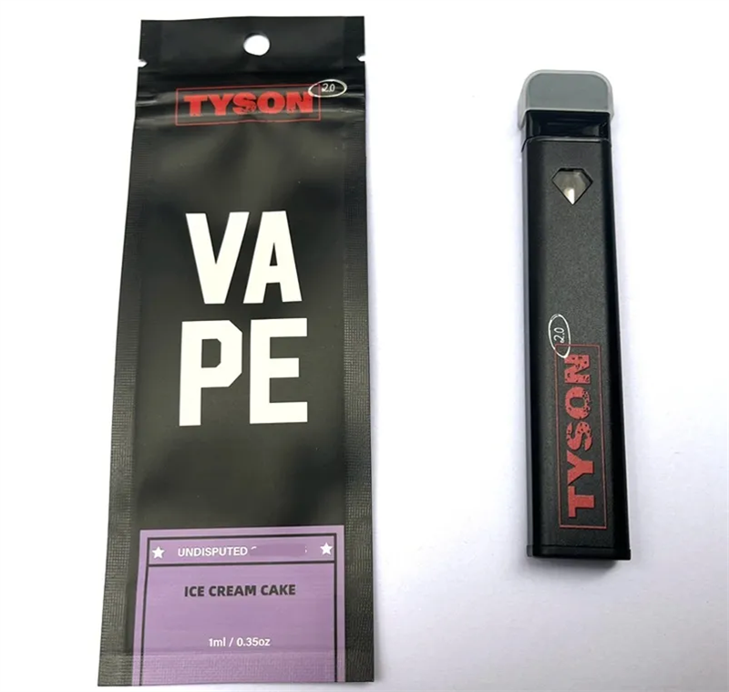 1 Gram Tyson THC Disposable Weed Vape Pen Empty Rechargeable 280mah CBD Oil Vapes