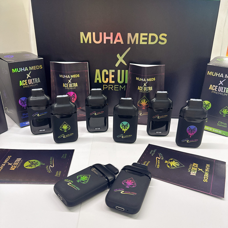 Ace Ultra X Muha Meds CBD Vape Pen Dual Chamber 0.5ML+0.5ML
