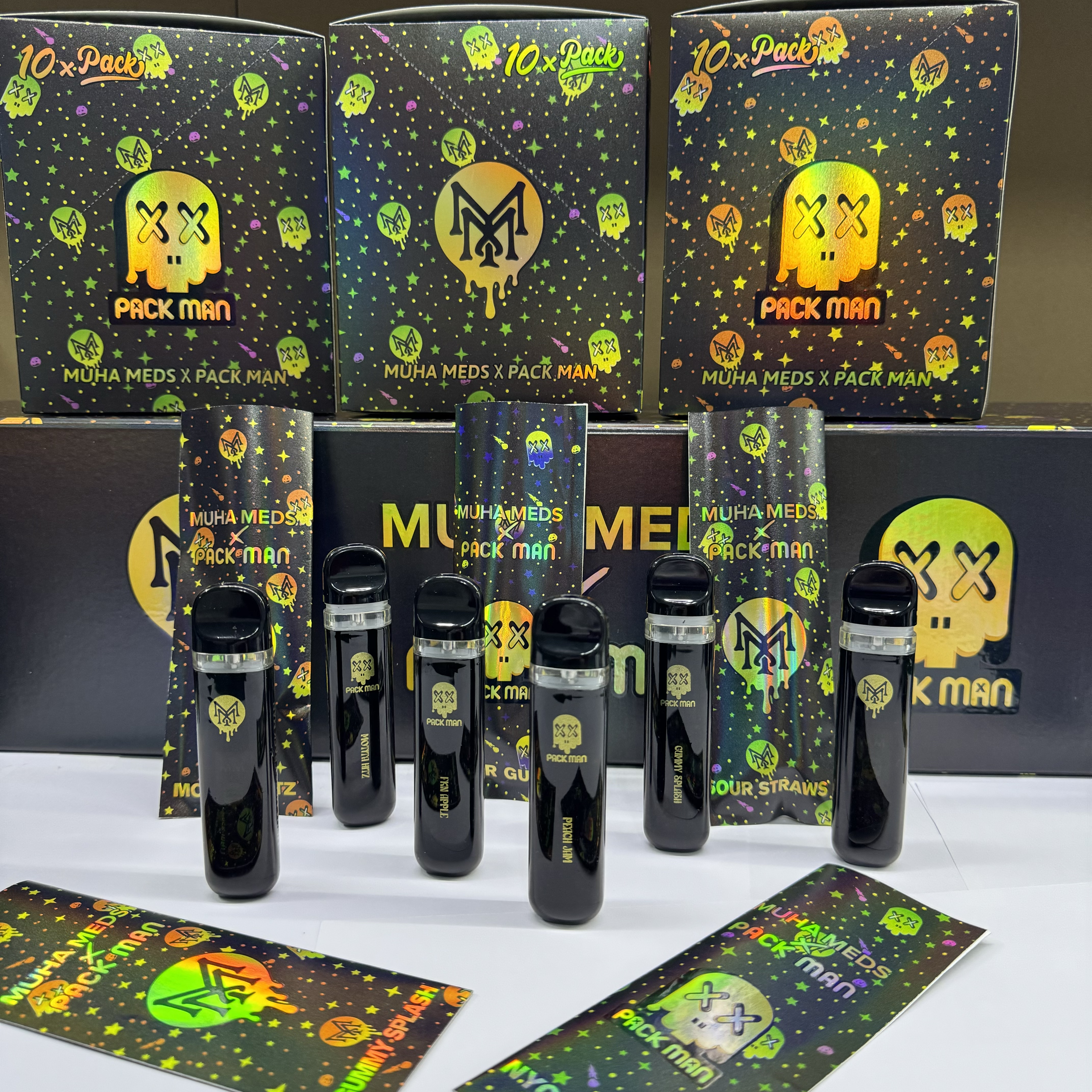 1ML Muha Meds X Packman Disposable Vapes Empty Cbd Oil Vape Pen