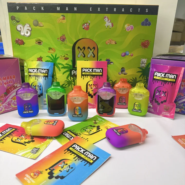 Packman 2g Dual Flavor Empty Disposable Vape Carts Refillable CBD Vape Pen