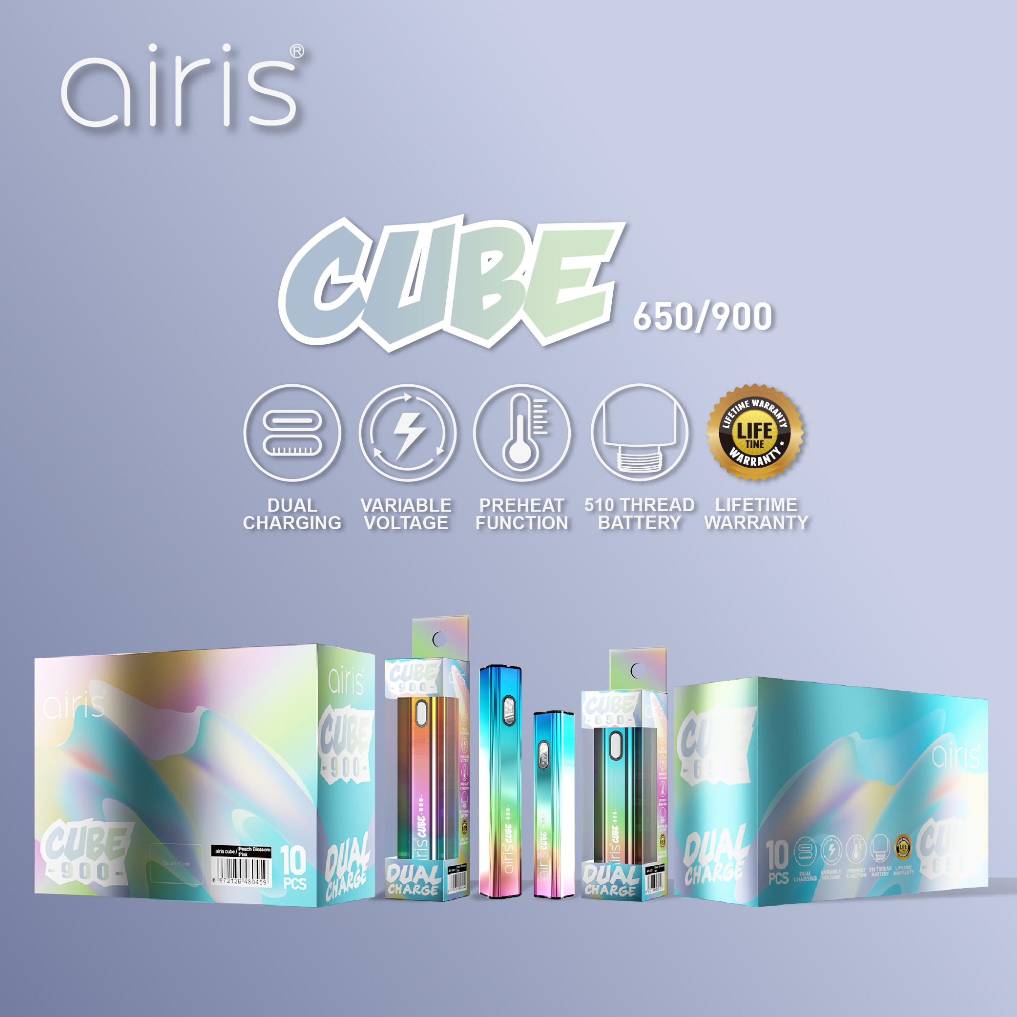 airis cube vape battery