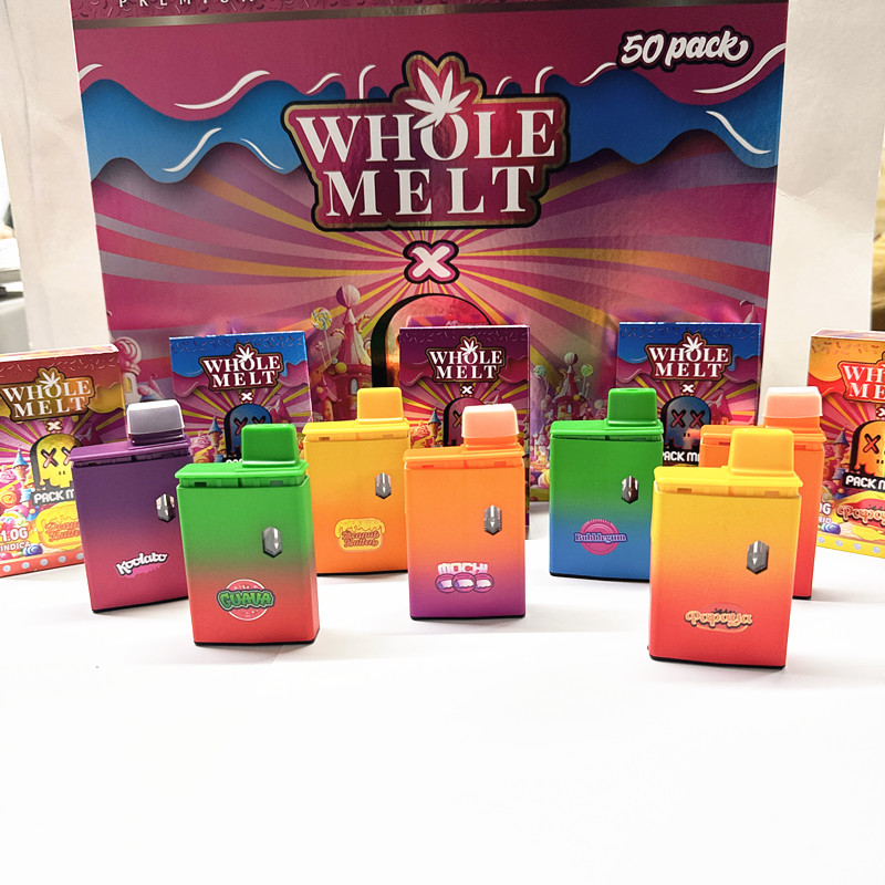 1000MG Wholemelt X Packman Live Resin 1G Empty Cbd Vape Disposables