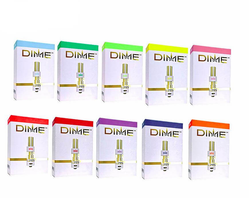 Dime Cart Vape Cartridges Empty Disposable CBD Atomizer THC Vape Carts
