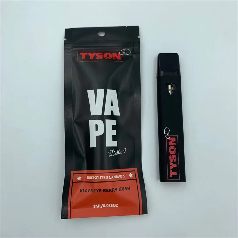 1 Gram Tyson THC Disposable Weed Vape Pen Empty Rechargeable 280mah CBD Oil Vapes