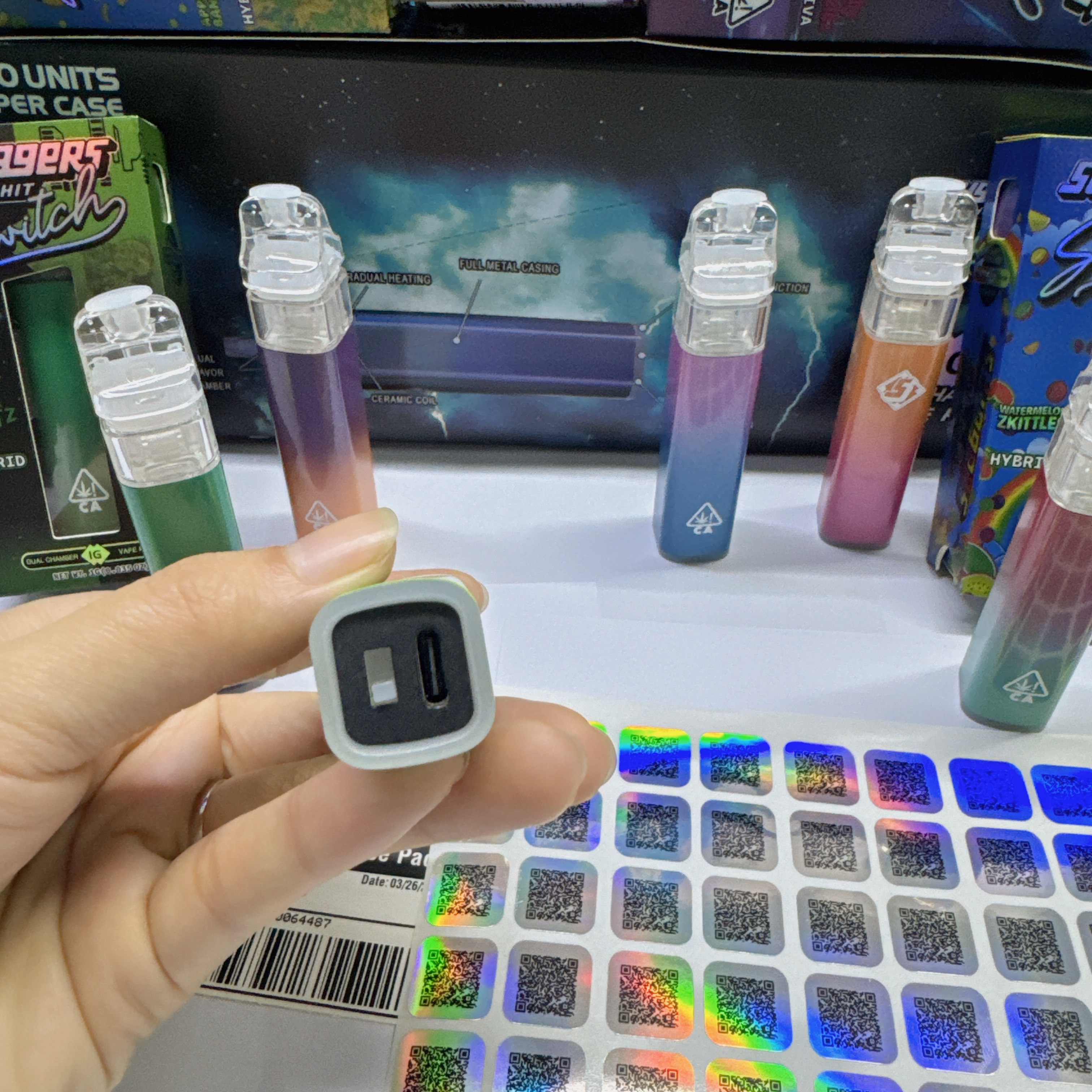 Sluggers Hit Switch Vape 2g Disposable Dual Flavors Empty Cbd Vape Pen 2000mg