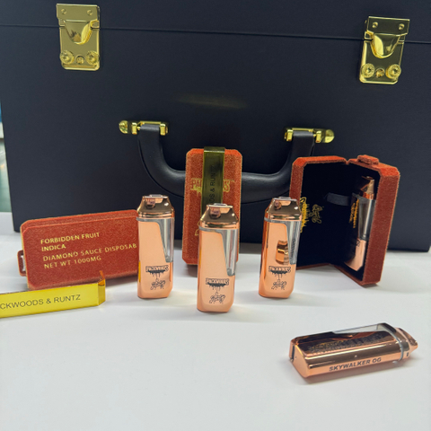 Rose Gold Packwoods Runtz Disposable Vape Pen 1000mg THC CBD Vape Pens