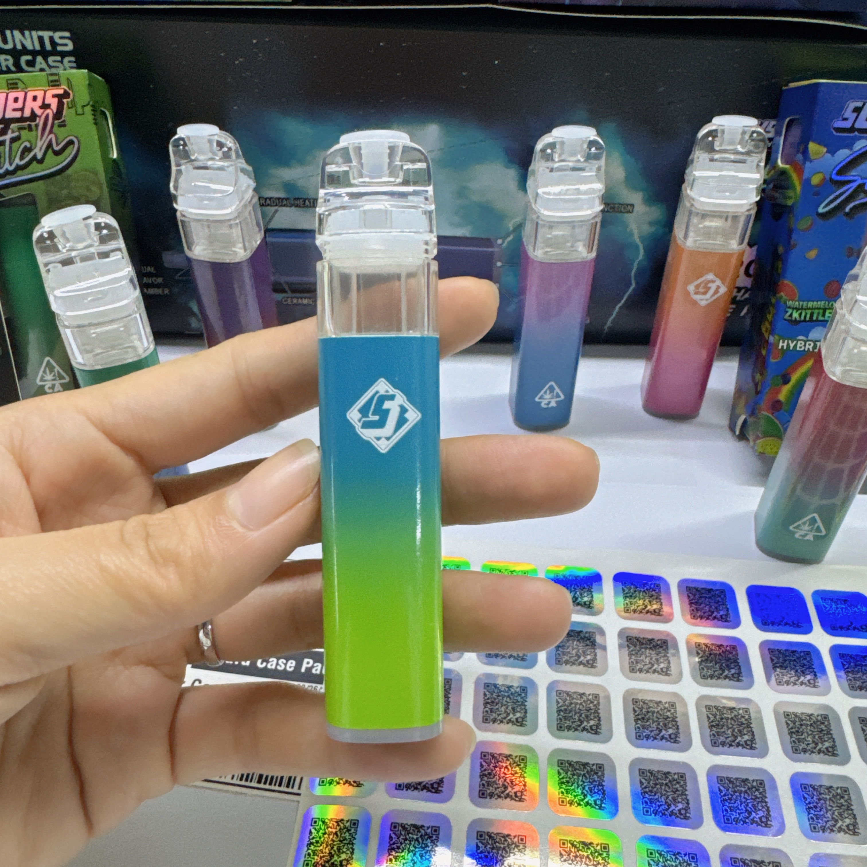 Sluggers Hit Switch Vape 2g Disposable Dual Flavors Empty Cbd Vape Pen 2000mg