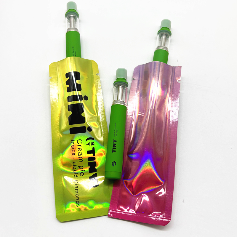 Tiny Mini 1g Disposable Vapes Refillable Delta 9 CBD Vape Pens 1000mg with Packaging