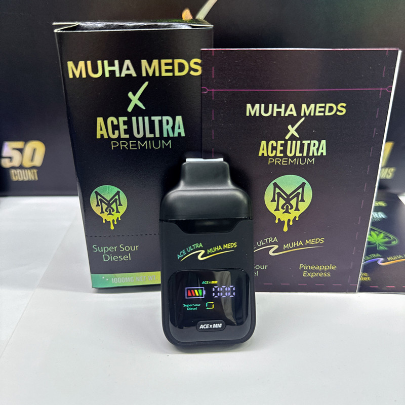 Ace Ultra X Muha Meds CBD Vape Pen Dual Chamber 0.5ML+0.5ML